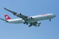 HB-JMI Airbus A340-300 of Swissair, Royalty Free Stock Photo