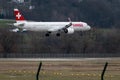 HB-JPA Swiss Airbus A321-271NX jet in Zurich in Switzerland