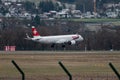 HB-JPA Swiss Airbus A321-271NX jet in Zurich in Switzerland