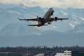 HB-JVM Helvetic Airways Embraer E190LR jet in Zurich in Switzerland Royalty Free Stock Photo