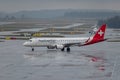 HB-JVO Helvetic Airways Embraer E190-LR jet in Zurich in Switzerland