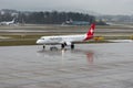 HB-JVO Helvetic Airways Embraer E190-LR jet in Zurich in Switzerland