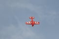 HB-MSS Sukhoi SU-26M airplane over the rhine valley in Switzerland