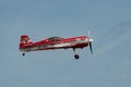 HB-MSS Sukhoi SU-26M airplane over the rhine valley in Switzerland