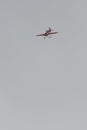 HB-MSS Sukhoi SU-26M airplane over the rhine valley in Switzerland