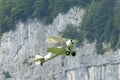 HB-RBG Boeing E75 Stearman airplane in Mollis in Switzerland