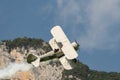 HB-RBG Boeing E75 Stearman airplane in Mollis in Switzerland