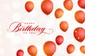hbd happy birthday event background with bokeh effect Royalty Free Stock Photo
