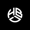 HBD letter logo design on white background. HBD creative initials letter logo concept. HBD letter design