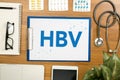 HBV CONCEPT (hepatitis B virus) Royalty Free Stock Photo