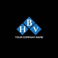 HBV letter logo design on BLACK background. HBV creative initials letter logo concept. HBV letter design