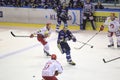 HC Kladno - HC Ocelari Trinec Royalty Free Stock Photo