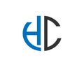 HC logo monogram design template Royalty Free Stock Photo