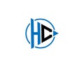 HC logo monogram design template Royalty Free Stock Photo