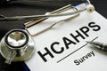 HCAHPS Hospital Consumer Assessment of Healthcare Providers and Systems survey Royalty Free Stock Photo