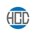 HCC letter logo design on white background. HCC creative initials circle logo concept. HCC letter design