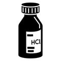 Hcl solution icon, simple style Royalty Free Stock Photo