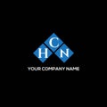 HCN letter logo design on BLACK background. HCN creative initials letter logo concept. HCN letter design Royalty Free Stock Photo