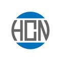 HCN letter logo design on white background. HCN creative initials circle logo concept. HCN letter design Royalty Free Stock Photo