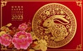 Happy chinese new year 2023 year of the rabbit