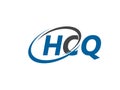 HCQ letter creative modern elegant swoosh logo design Royalty Free Stock Photo