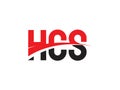 HCS Letter Initial Logo Design Vector Illustration
