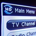 HD Digital Television Menu Royalty Free Stock Photo