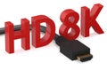 HD 8K concept Royalty Free Stock Photo