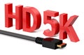 HD 5K concept Royalty Free Stock Photo