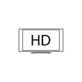 hd monitor icon Royalty Free Stock Photo