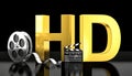 Hd movie concept Royalty Free Stock Photo