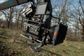 HD red camera on crane