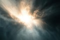 HD Solar Flare Against Plain Background Royalty Free Stock Photo