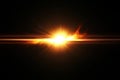 HD Solar Flare Against Plain Background Royalty Free Stock Photo