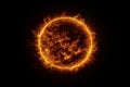 HD Solar Flare Against Plain Background Royalty Free Stock Photo