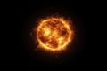 HD Solar Flare Against Plain Background Royalty Free Stock Photo