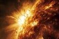 HD Solar Flare Against Plain Background Royalty Free Stock Photo