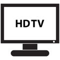 Hd tv icon vector icon on white background. Hd tv icon modern icon for graphic and web design