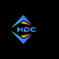 HDC abstract technology logo design on Black background. HDC creative initials letter logo concept Royalty Free Stock Photo
