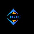 HDC abstract technology logo design on Black background. HDC creative initials letter logo concept Royalty Free Stock Photo