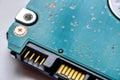 Hdd 2.5 hard drive disk closeup view Royalty Free Stock Photo