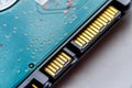 Hdd 2.5 hard drive disk closeup view Royalty Free Stock Photo