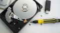 HDD harddisk file save record hardware concept Royalty Free Stock Photo