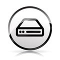 Hdd icon on white background