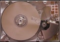 HDD inside view Royalty Free Stock Photo