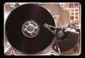 HDD inside view Royalty Free Stock Photo
