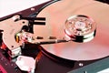 HDD, the internal device of the hard disk. Royalty Free Stock Photo