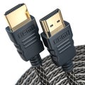 HDMI cable for computer tv and video video isolated on white Royalty Free Stock Photo