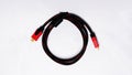HDMI Display cable on white background Royalty Free Stock Photo