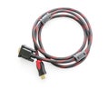 HDMI cable and VGA cable connector on white Royalty Free Stock Photo